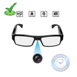 1080p FHD Ultra Slim Invisible Lens Eyewear Goggles Hidden Spy Camera