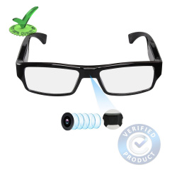 1080p FHD Ultra Slim Invisible Lens Eyewear Goggles Hidden Spy Camera